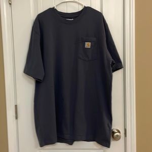 Carhart loose fit XL tall blue short sleeve shirt